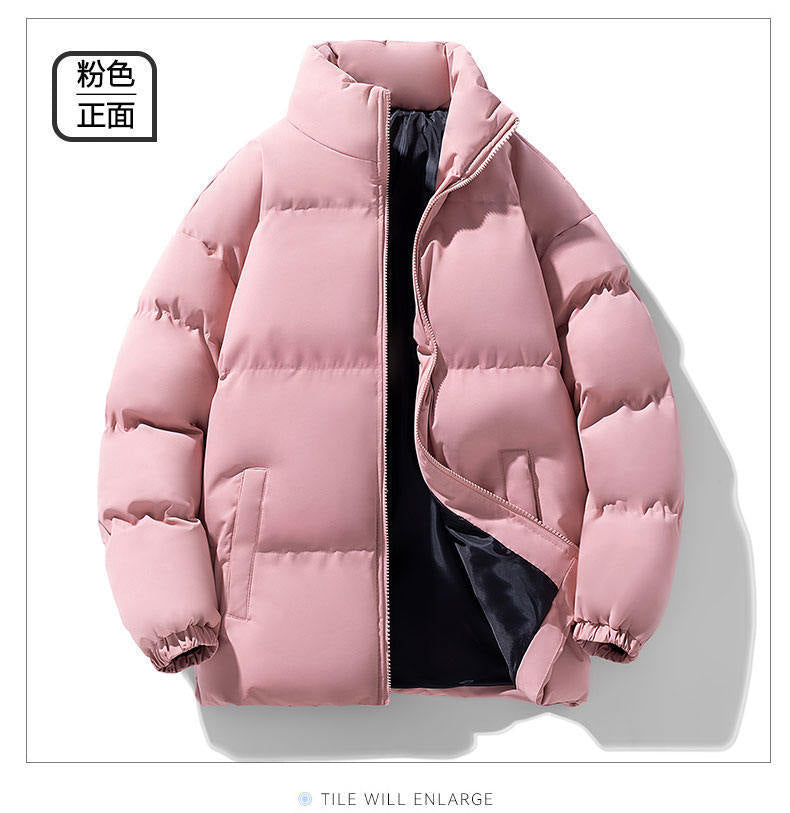 Cross-border foreign trade wholesale winter cotton-padded jacket male teenagers students thickened bread clothing trend warm cotton-padded jacket jacket male