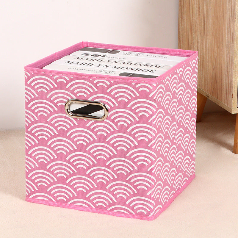 Amazon Lidless Storage Box Fabric Storage Box Foldable Large Drawer Storage Box Toy Storage Box