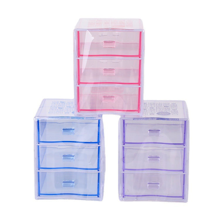 Nsh.6272 Mini Desktop Storage Box Ins Style Simple Drawer-Type Stackable Stationery and Cosmetics Storage Box