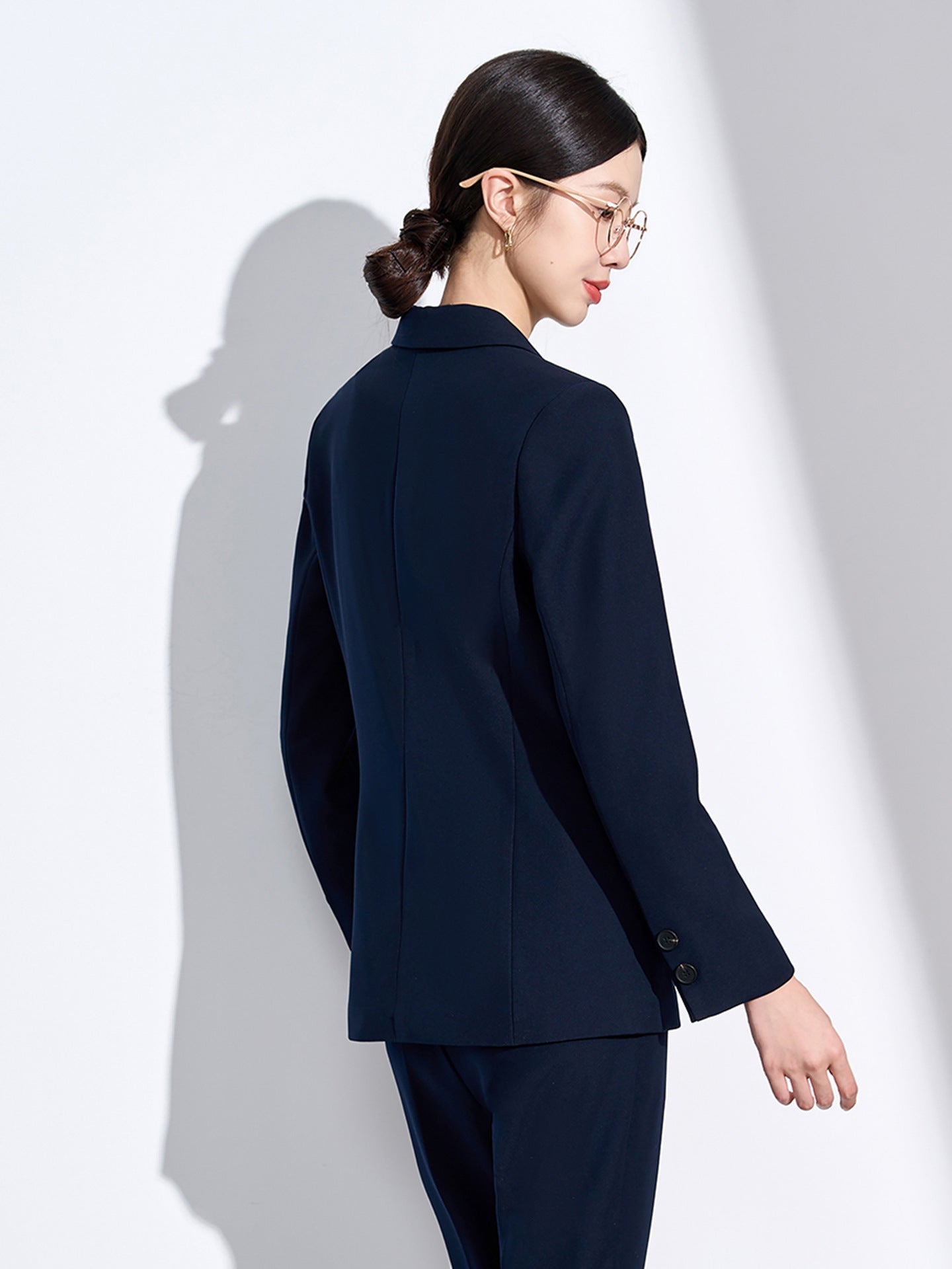 Blue Suit Suit for Women Spring & Fall New Style College Student Interview Classy Professional Formal Wear Small Suit Jacket Work Clothes