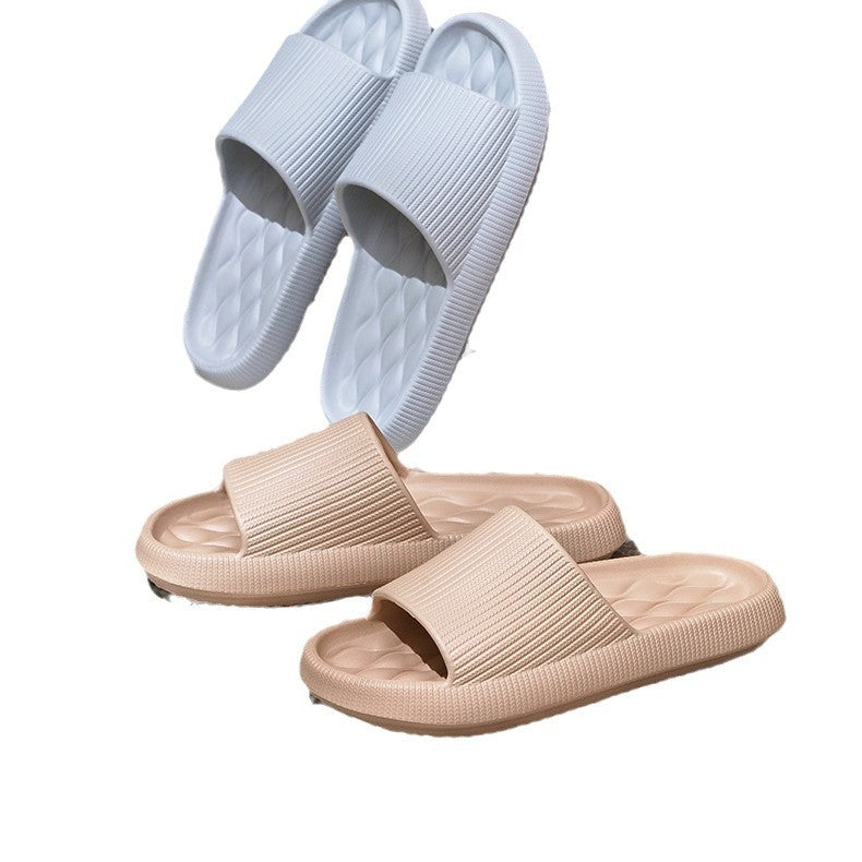 2508 New EVA Cross-border Wholesale Thick Bottom Feeling Slippers Women's Summer Couple Home Mute Bathroom Bath