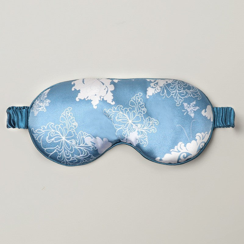 Double-Sided Imitation Silk Eye Mask, Light-Blocking Sleep Eye Mask, Logo Printing Wholesale, Men's and Women's Travel Cooling Ice Silk Eye Protection