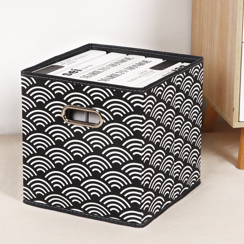 Amazon Lidless Storage Box Fabric Storage Box Foldable Large Drawer Storage Box Toy Storage Box