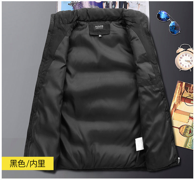 Men's Casual Fashion Vest for Autumn and Winter, Trendy Slim-Fit Jacket, Wholesale Dropshipping