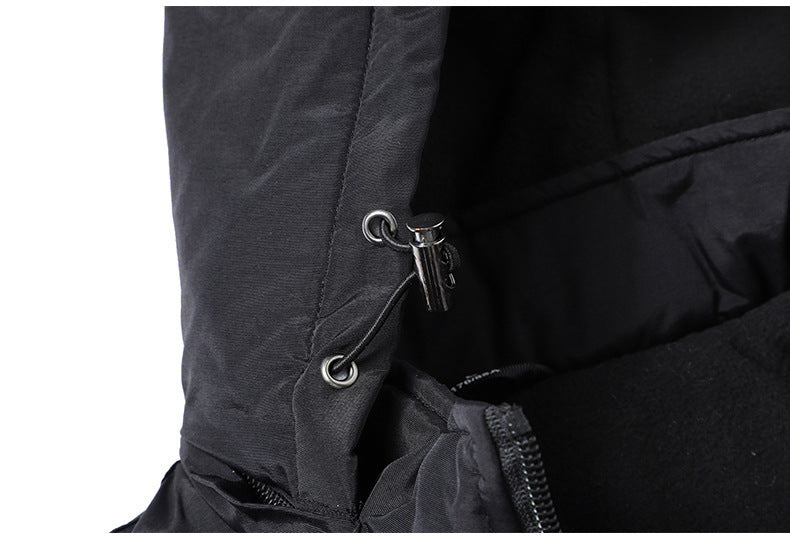 Cross-Border [M-8Xl] Cross-Border Large Size Men's Jacket Autumn and Winter New Casual Middle-Aged Men's Jacket Fleece-Lined