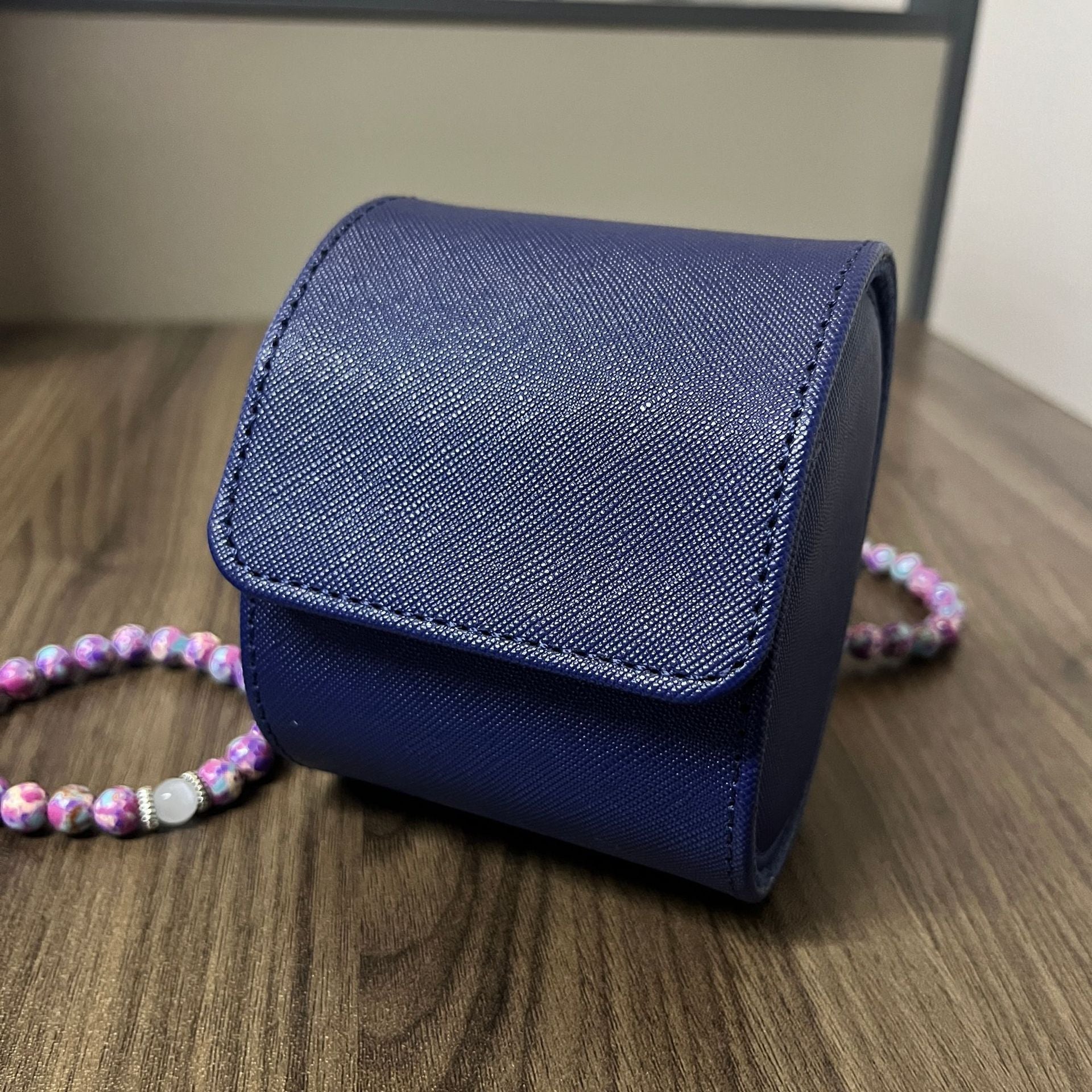 2025 Cross-Border Portable 1-Digit 2-Digit 3-Digit Watch Box Pu Leather Watch Storage Box Packaging Box Wholesale