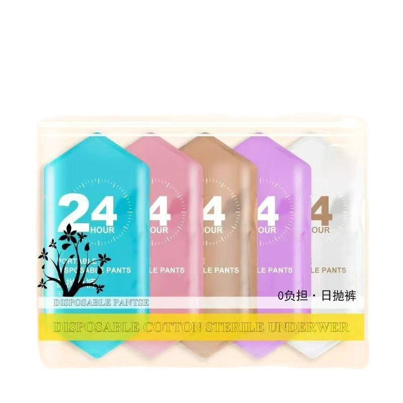 Disposable Underwear Women's Pure Cotton Sterilization Travel Disposable Shorts Maternity Confinement Bath Sauna Breathable and Comfortable