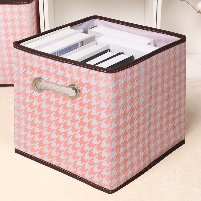 Amazon Lidless Storage Box Fabric Storage Box Foldable Large Drawer Storage Box Toy Storage Box