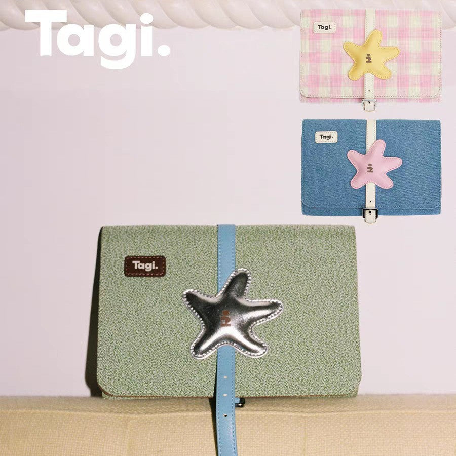 Tagi. "Tapi Star" Portable Large-Capacity Travel Storage Multi-Functional Leather Jewelry Bag