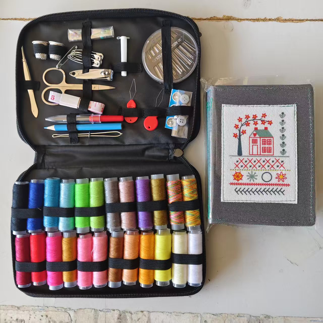 Cross-Border Hot-Selling Household Portable Sewing Kit, Daily Sewing Tools Multi-Piece Set, Handmade Sewing Kit