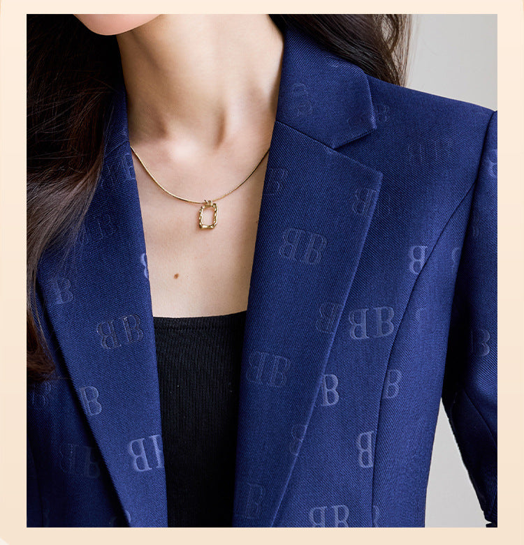 High-End Fashion Letter Printed Suit Suit for Women Spring & Fall 2025 New Design Exquisite Suit Two-Piece Set
