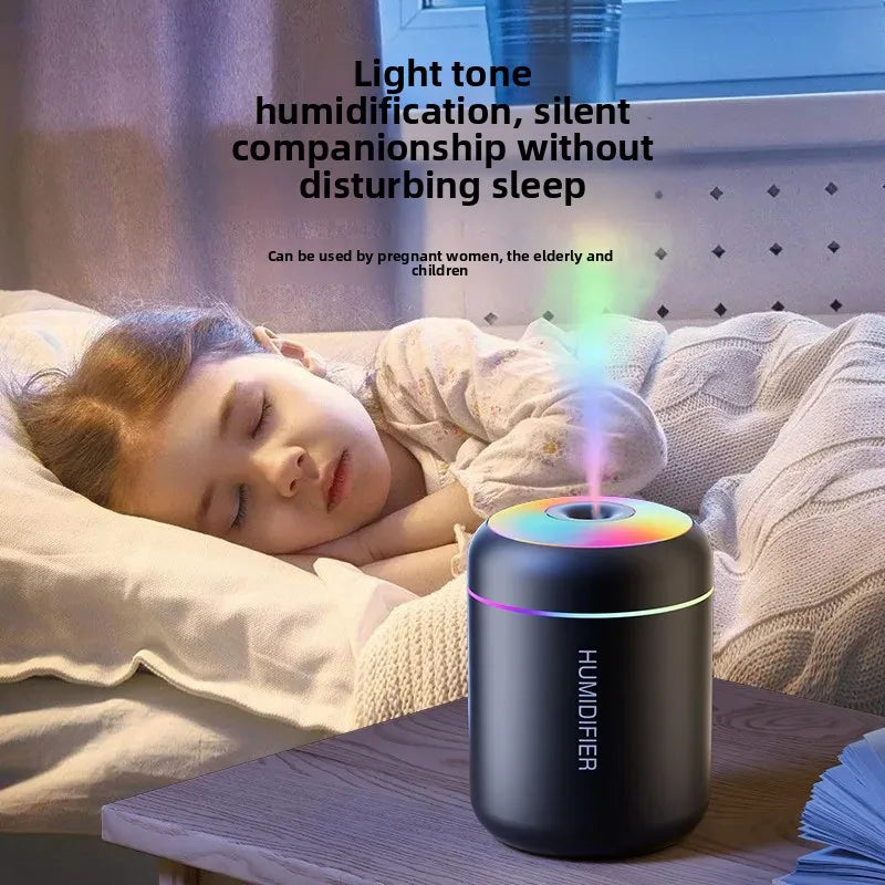 Mars Cannon Ash Humidifier USB Mini Car Small Silent Heavy Fog Colorful Atmosphere Light Home Air-Conditioned Room