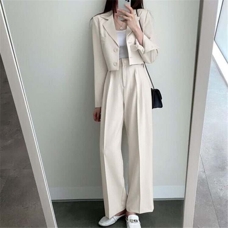 Autumn 2022 New khaki Small Suit Jacket Women's High Sense Small Temperament Commuter Suit suit