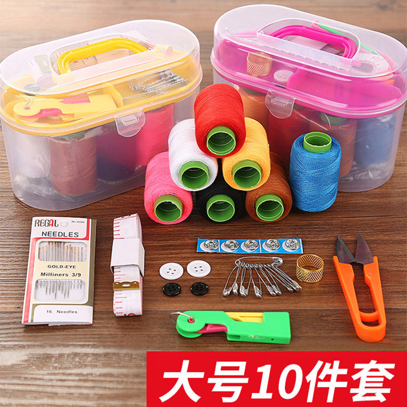 Household Sewing Box suit Treasure Box Sewing and Thread Hand Sewing and Mended suit Portable Large Sewing and Sewing Kit