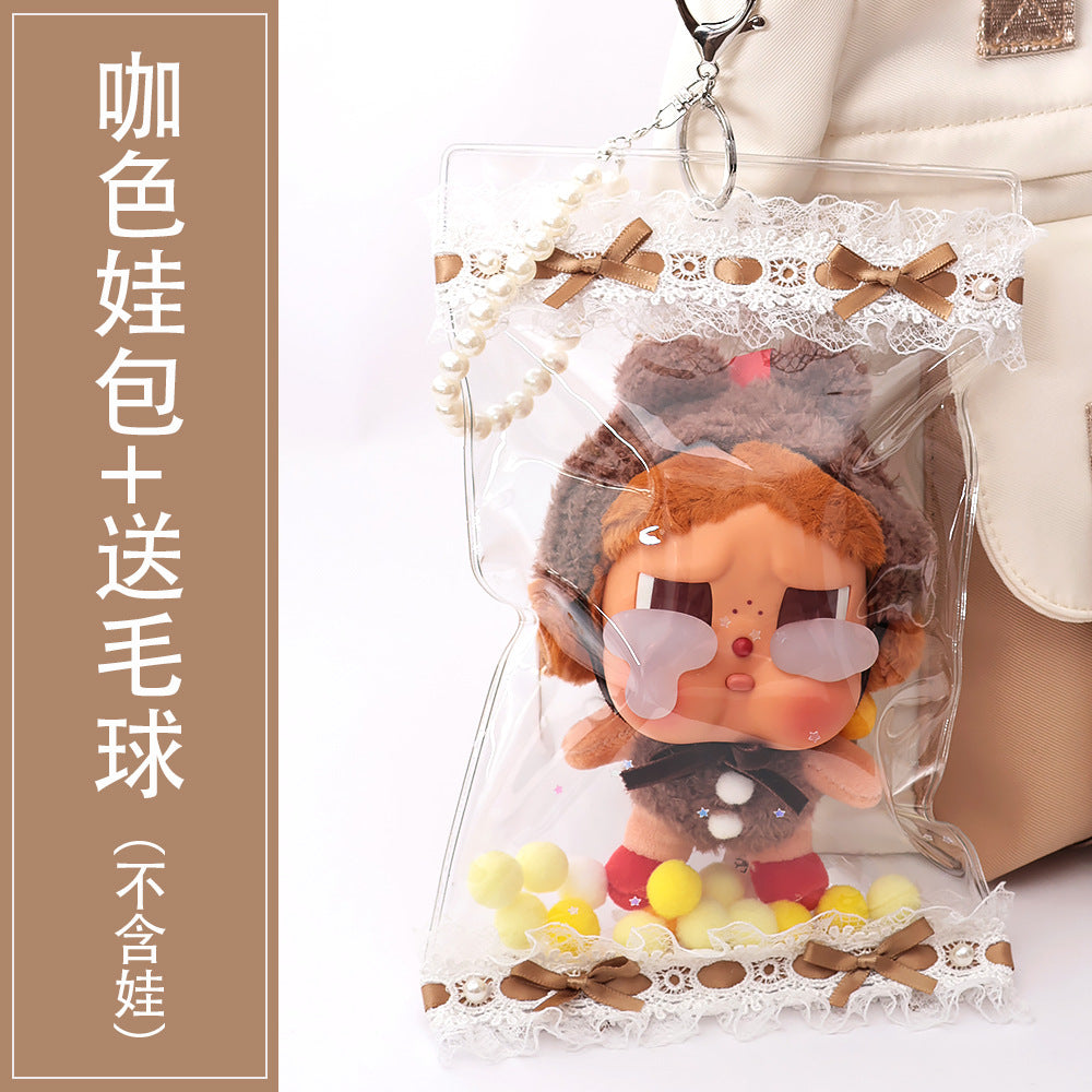 Transparent Trendy Storage Bag, Cute Lina Belle, High-Looking Dust Bag, Baby Bag Protective Cover, Sweet and Versatile Pain Bag