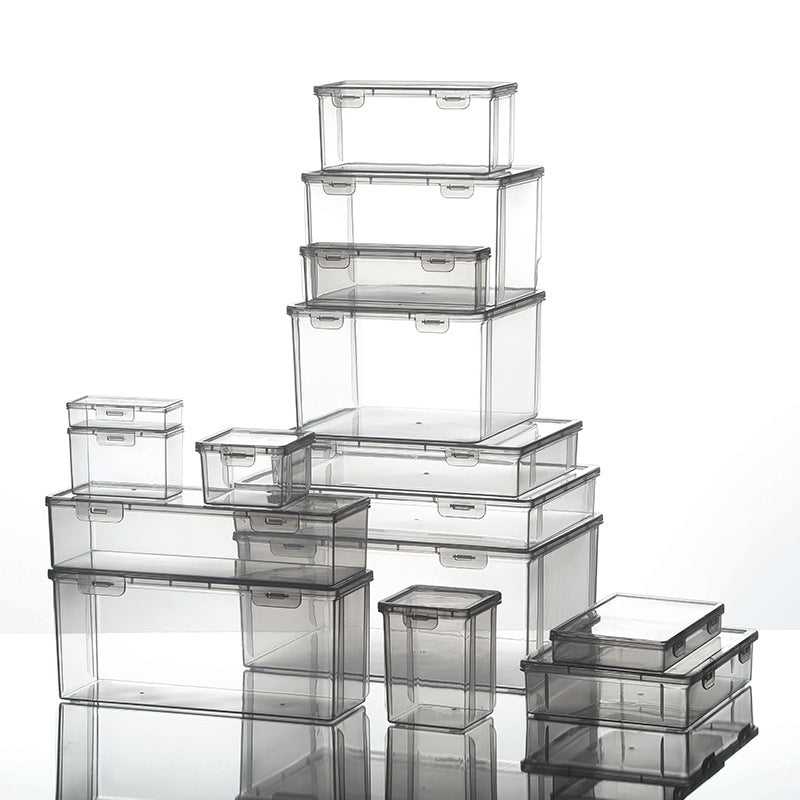 [Special Offer] Transparent Storage Box Flip-Top Organizer Multi-Purpose Square Storage Box Miscellaneous Box 20 Sizes