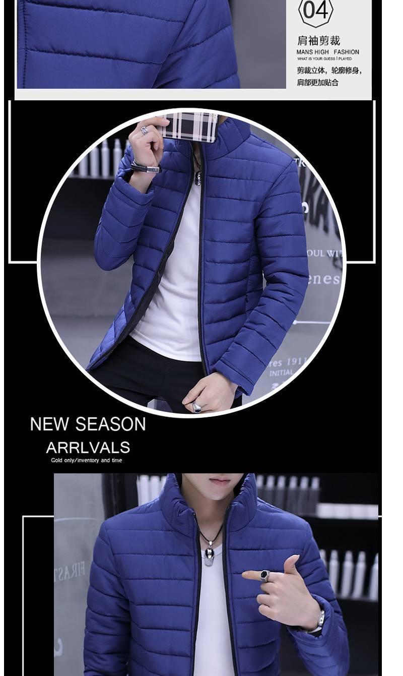 2024 cotton-padded coat men's winter short hooded cotton-padded jacket men's bread clothing loose casual coat men's thin cotton-padded jacket