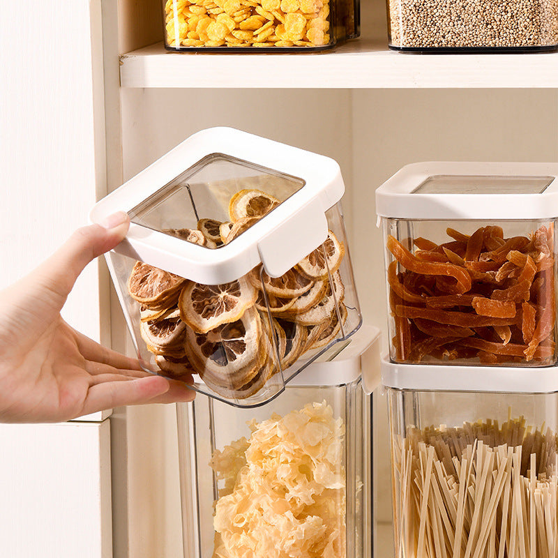 Sealed Jar for Grains, Kitchen Large Storage Sealed Box for Food, Dry Goods, Snacks, Transparent Moisture-Proof Storage Jar