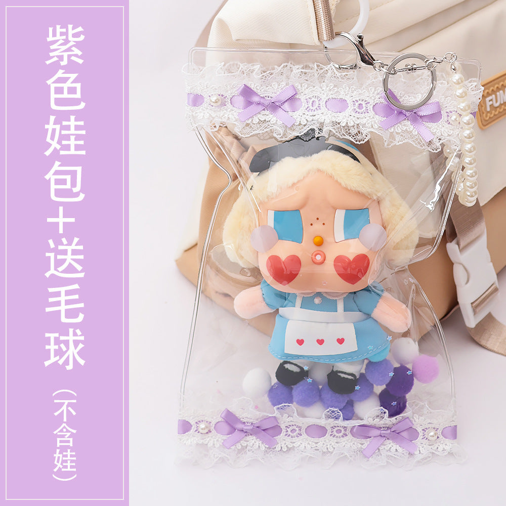 Transparent Trendy Storage Bag, Cute Lina Belle, High-Looking Dust Bag, Baby Bag Protective Cover, Sweet and Versatile Pain Bag