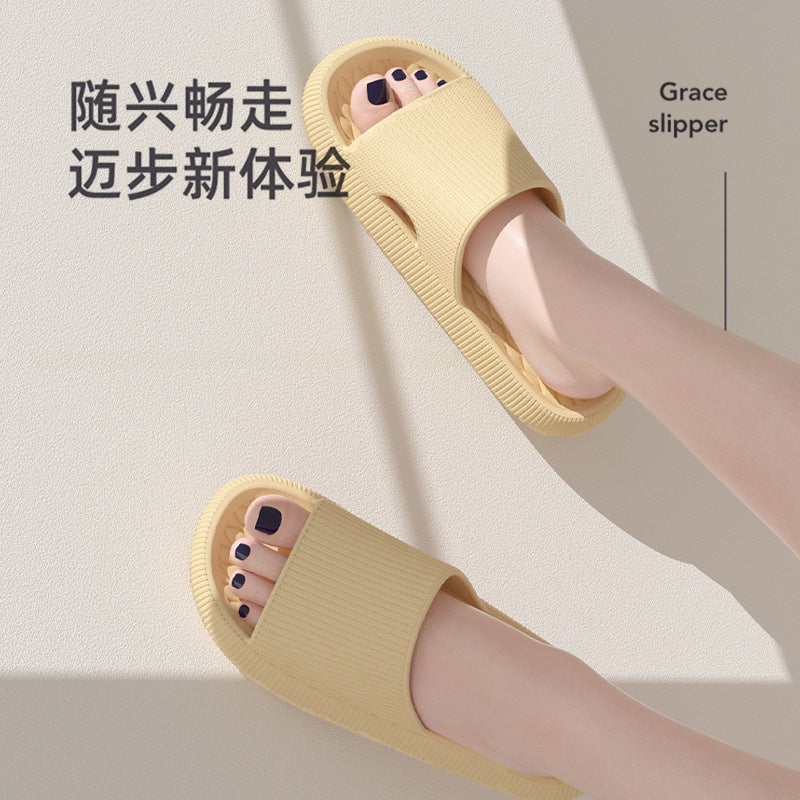 Women's summer ins indoor home EVA bathroom dormitory thick bottom non-slip couple summer slippers men can wear outside