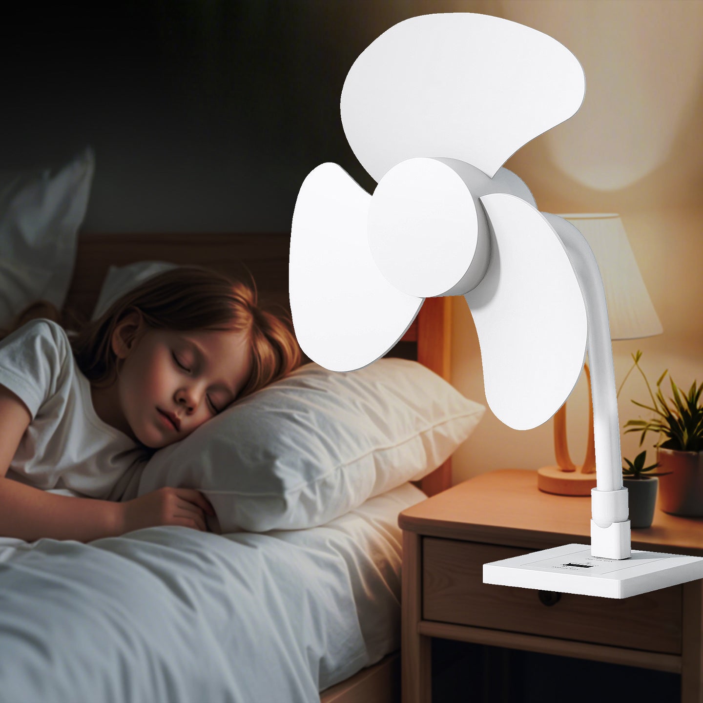 High-Quality Multifunctional USB Fan, Integrated Fan for Home Use, Bedroom, Universal Flexible Hose, Small Cyclone Fan for Bathroom