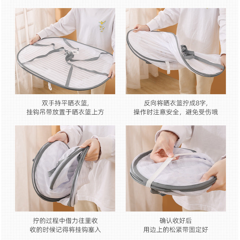 Drying Net Dry Goods Artifact Fly-proof Cage Foldable Balcony Dry Goods Net Home Drying Fish Drying Vegetable Net
