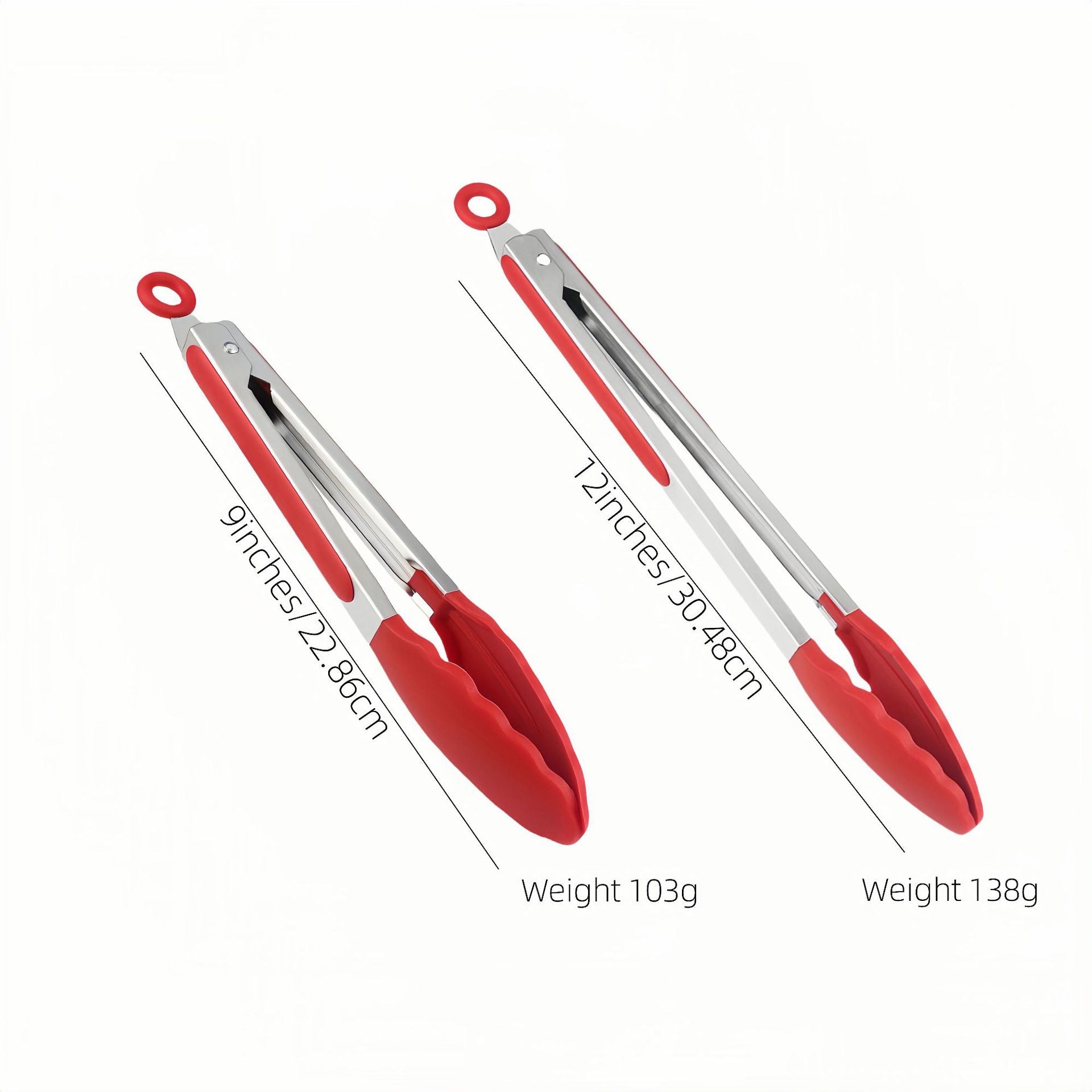Cross-Border Silicone Clips, High Temperature Resistant Kitchen Anti-Scalding Barbecue Barbecue Clips, Food Clips, Household Stainless Steel Steak Clips