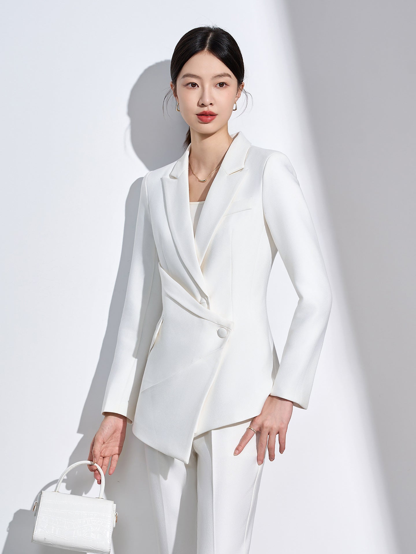 Cross-Border Women's Suit Set, New Design, Professional Formal Attire for Hotel and Beauty Salon Managers, Workwear Blazer