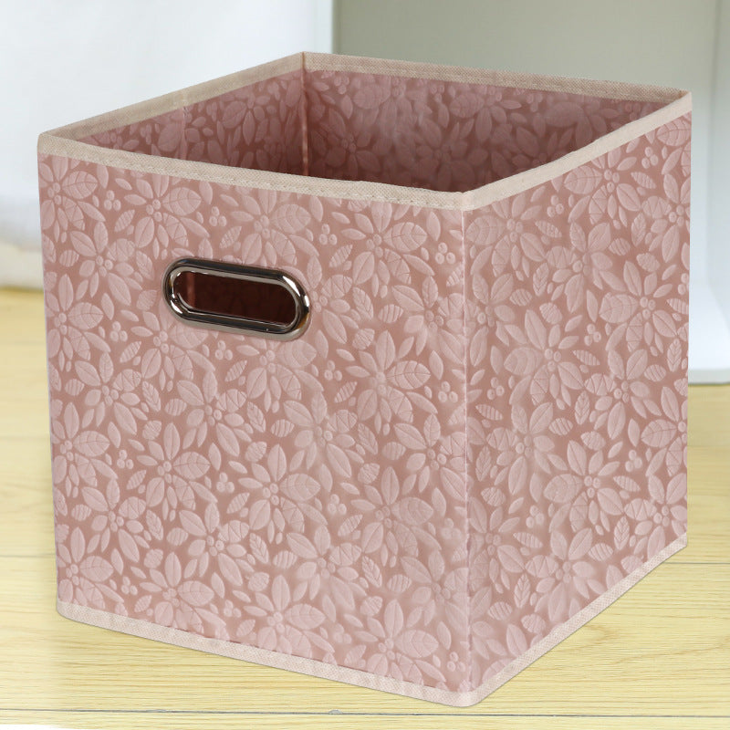 Amazon Lidless Storage Box Fabric Storage Box Foldable Large Drawer Storage Box Toy Storage Box