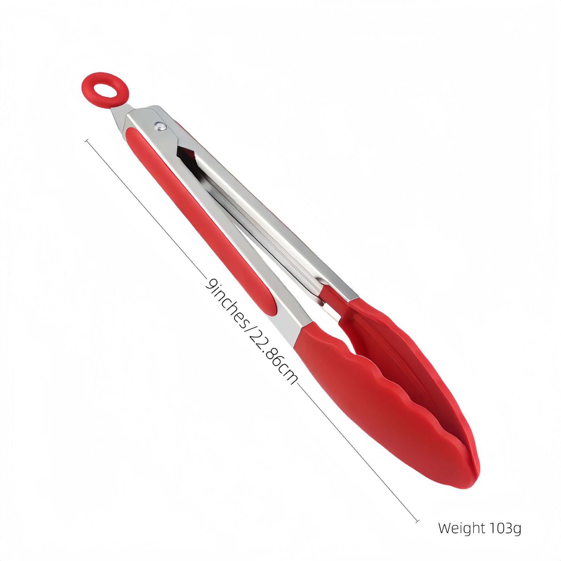 Cross-Border Silicone Clips, High Temperature Resistant Kitchen Anti-Scalding Barbecue Barbecue Clips, Food Clips, Household Stainless Steel Steak Clips