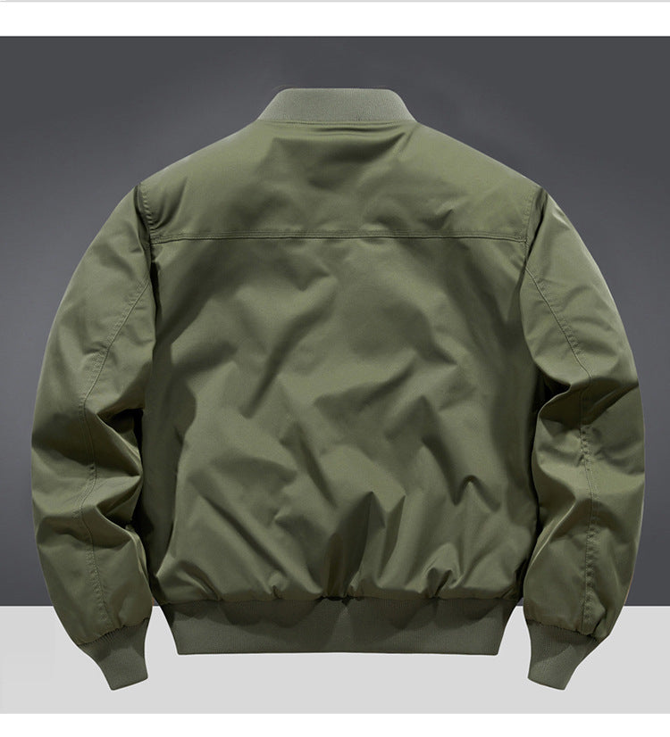 Autumn and Winter New Quilted Jacket Men's Casual Retro Versatile Baseball Uniform American Workwear Thickeneded Warm Cotton Jacket