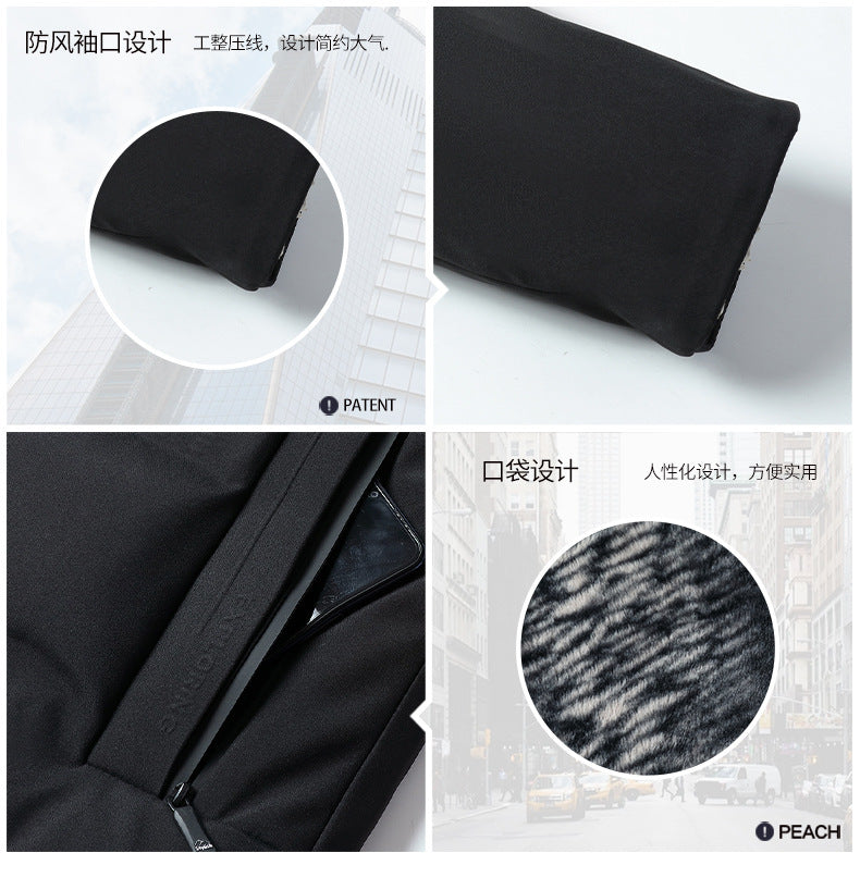 Middle-Aged and Elderly Men's Winter Cotton-Padded Jackets, Dad's Velvet Thickeneded Jackets, Elderly Grandpa's Cotton-Padded Jackets, Loose Grandpa's Cotton-Padded Jackets