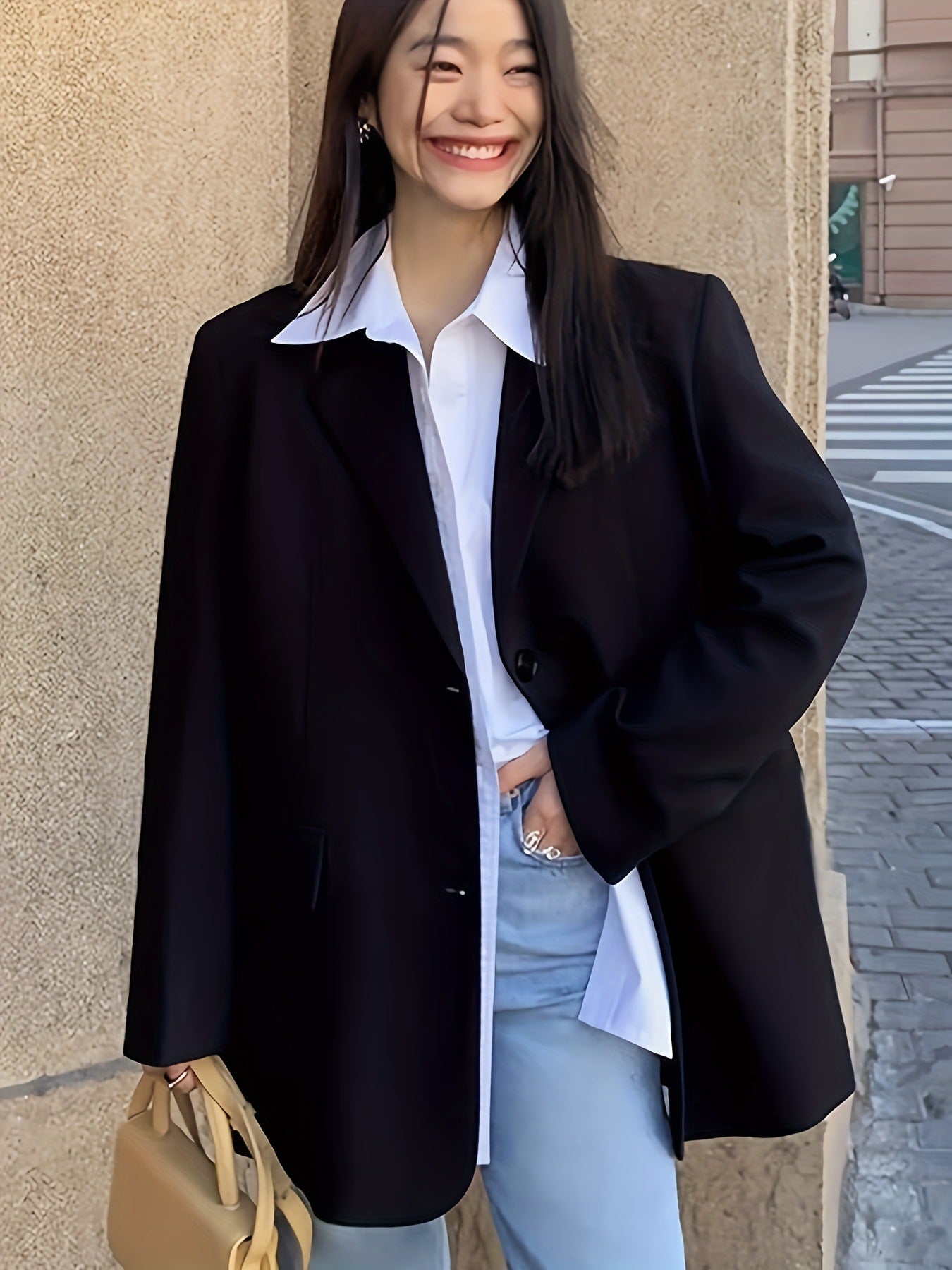 Gray Suit Jacket for Women Spring & Fall 2025 New Spring High-End Casual Small Korean Style Design Suit