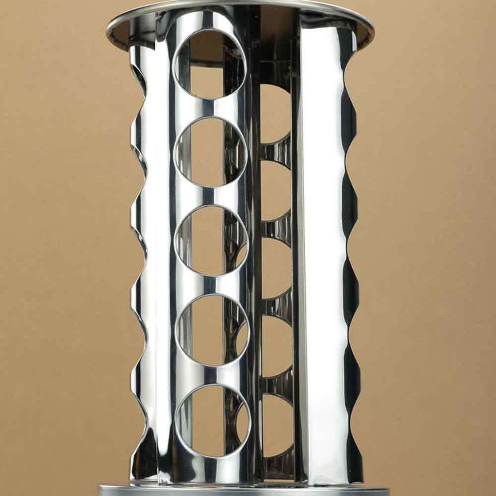 Cross-Border Spot 20-Hole Rotating Spice Rack Household Rotating Spice Jar Stainless Steel Spice Storage Spice Set
