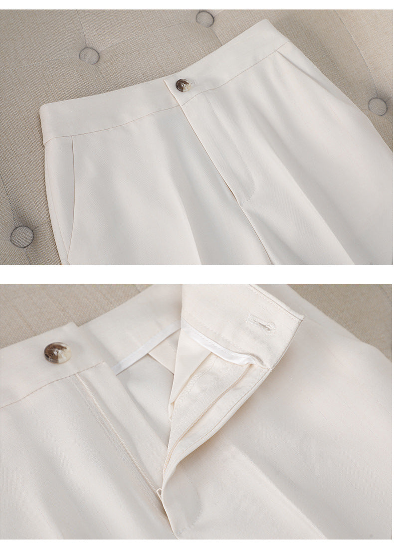 Cross-Border Professional Suit Set for Women, New Spring and Autumn Korean Style Casual Professional Attire, High-End Waist-Cinching Blazer Jacket