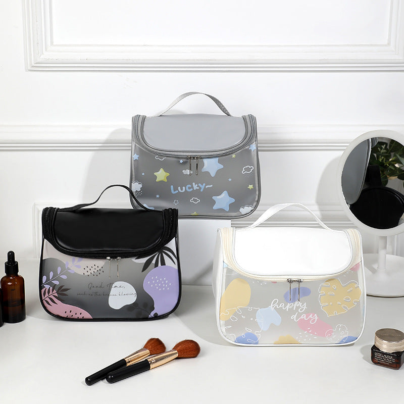Cosmetic Bag Women's Portable Large Capacity Toiletry Bag Lipstick Portable Portable Travel Simple High Beauty Waterproof Storage Bag