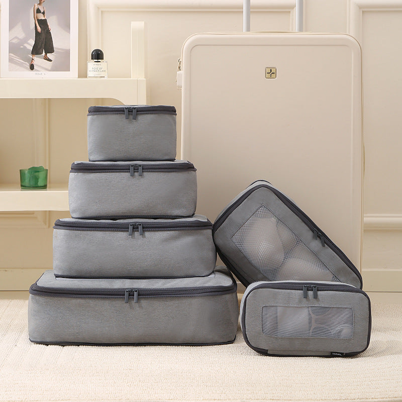New Cross-Border Travel Storage Six-Piece Suitcase Clothing Storage Bag Business Trip Toiletries Storage Bag