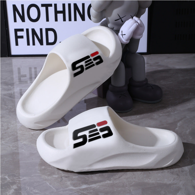 Extra Large Size Slippers for Men, Thick-Soled Trendy Student Slippers, Bathing Outdoor Wear, Non-Slip Slippers for Women, Summer