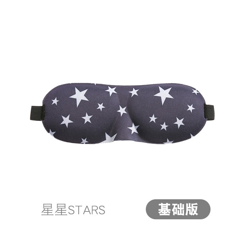 3D Eye Mask Sponge Fabric Light-Blocking Eye Protection Travel Aviation Sleep Unisex Customizable Logo Full Blackout