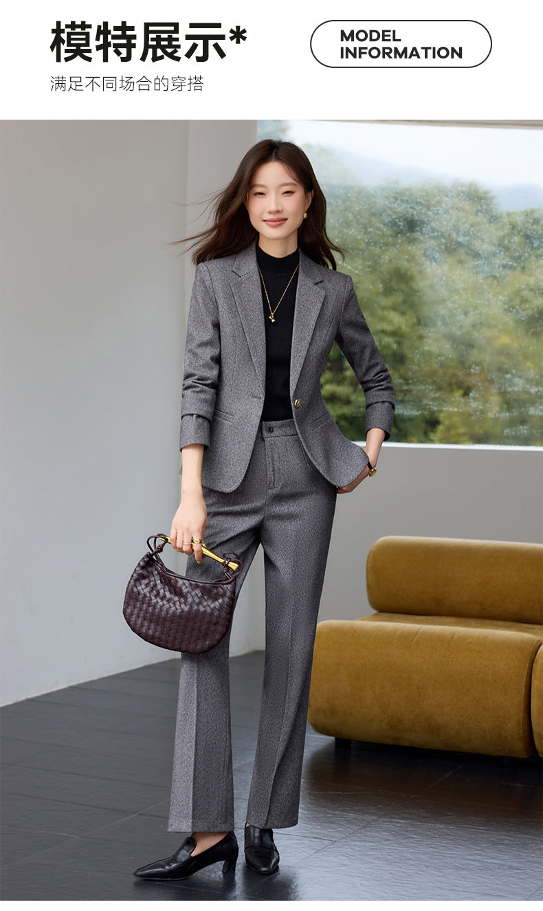 Cross-Border High-End Women's Suit Set, New Autumn Style, Professional Formal Wear, High-End, Elegant, Fashionable Workplace Suit Jacket