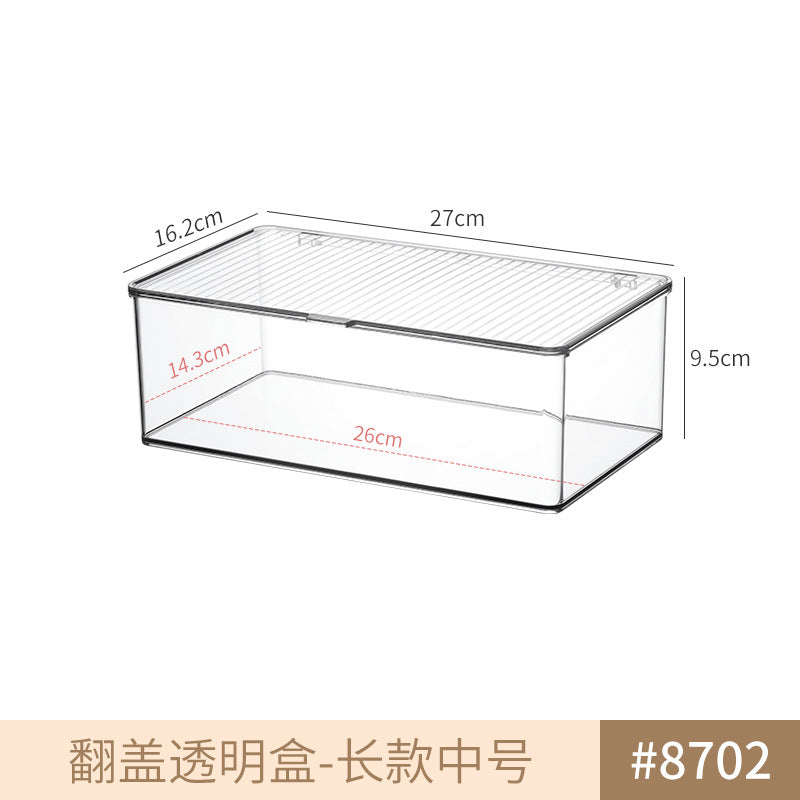 Makeup Cotton Swab Storage Box Makeup Remover Cotton Toothpick Line Acrylic Box Desktop Beauty Egg Cosmetics Storage Box