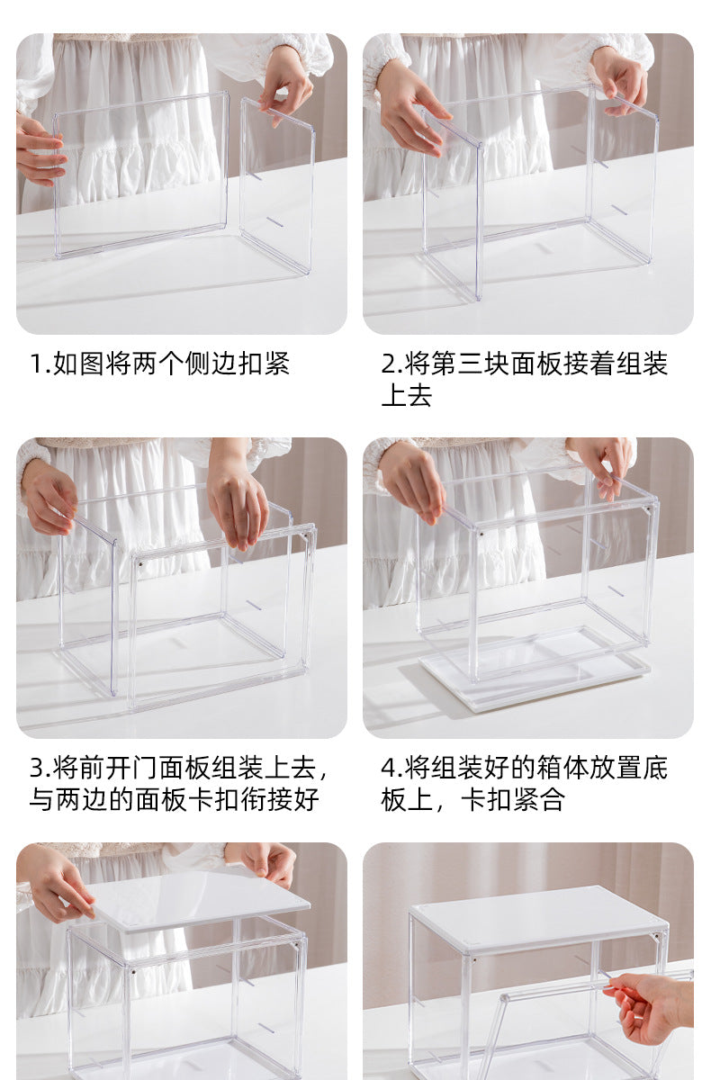 Blind Box Storage Display Stand Desktop Transparent Dustproof Acrylic Lego Bubble Mate Storage Cabinet Hand Display Box