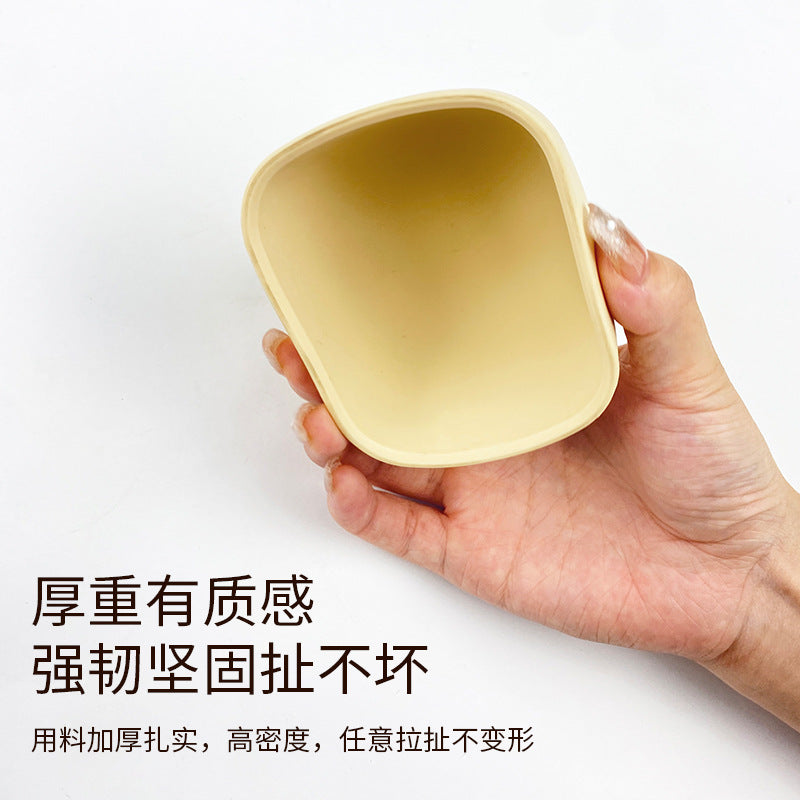 Free Shipping Cross-border Hot Selling Children's Supplementary Bowl Mini Bowl Baby Feeding Tableware Anti-drop Food Grade Mini Silicone Bowl
