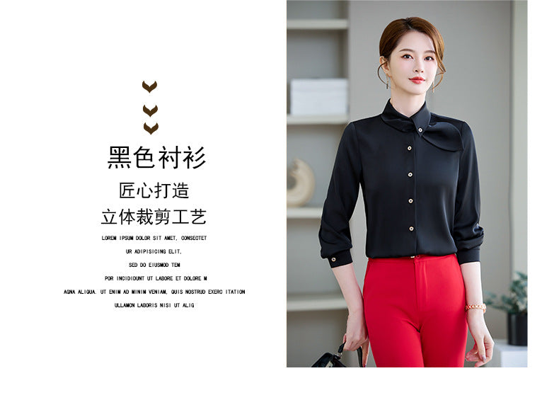 Cross-Border Professional Attire Goddess Style Long-Sleeved Beauty Salon Front Desk Fashion Hotel Manager Sales Department Jewelry Store Work Clothes