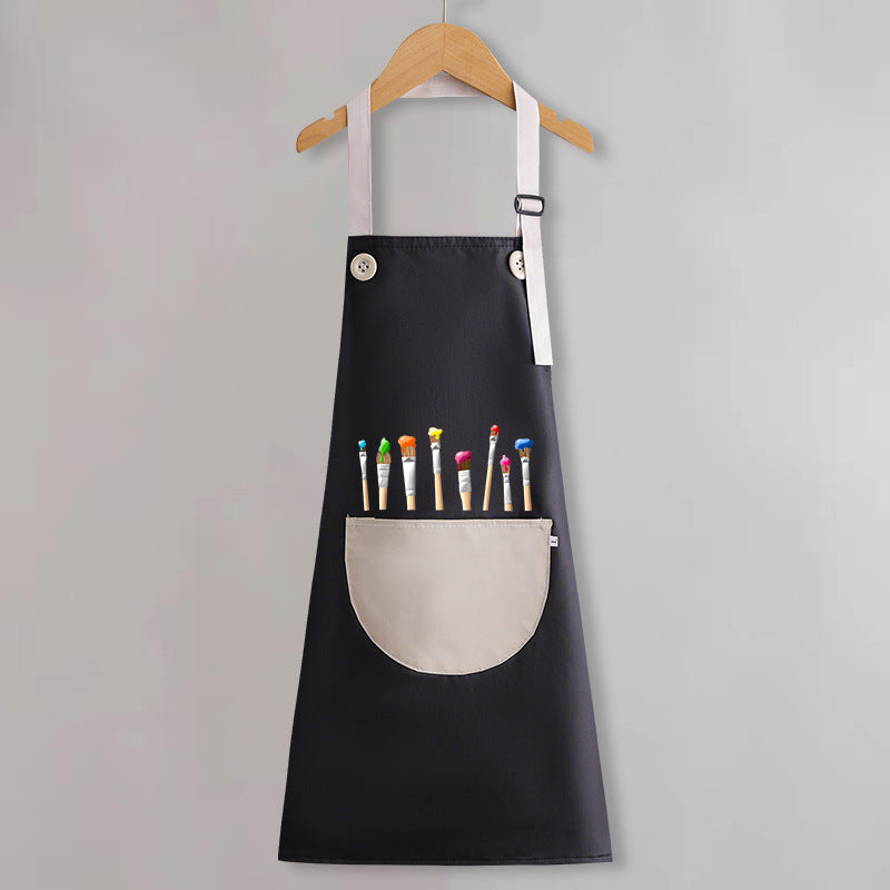 Children's apron painting waterproof antifouling studio cartoon apron big children's kindergarten apron overalls custom logo