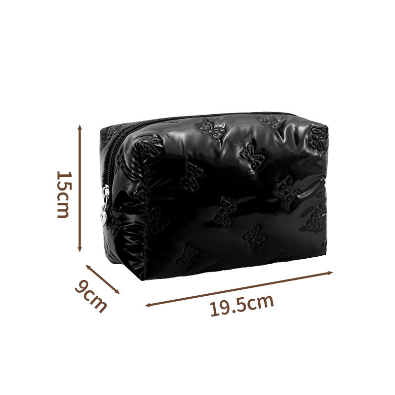 Waterproof and Easy-Foldable Small Fresh Cosmetic Bag, High-End Multi-Functional Toiletry Bag, Cosmetic Cosmetics Bag Customization