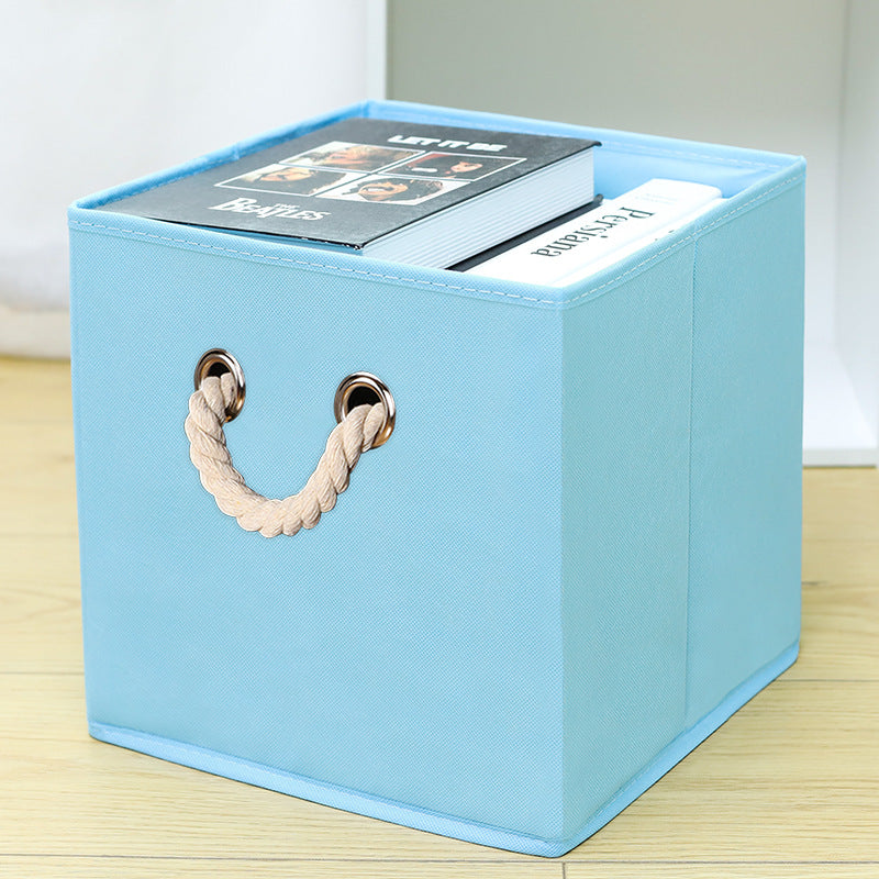 Amazon Lidless Storage Box Fabric Storage Box Foldable Large Drawer Storage Box Toy Storage Box