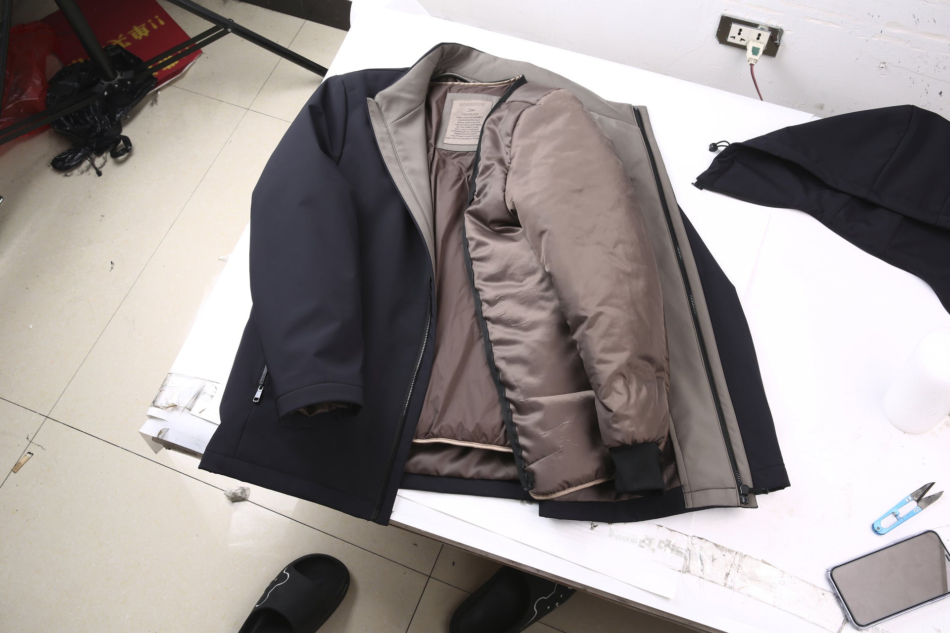 2024 Autumn and Winter Men's Thickened Warm Jacket for Middle-aged and Elderly Dads with Lapel Casual Detachable Liner Cotton-padded Jacket