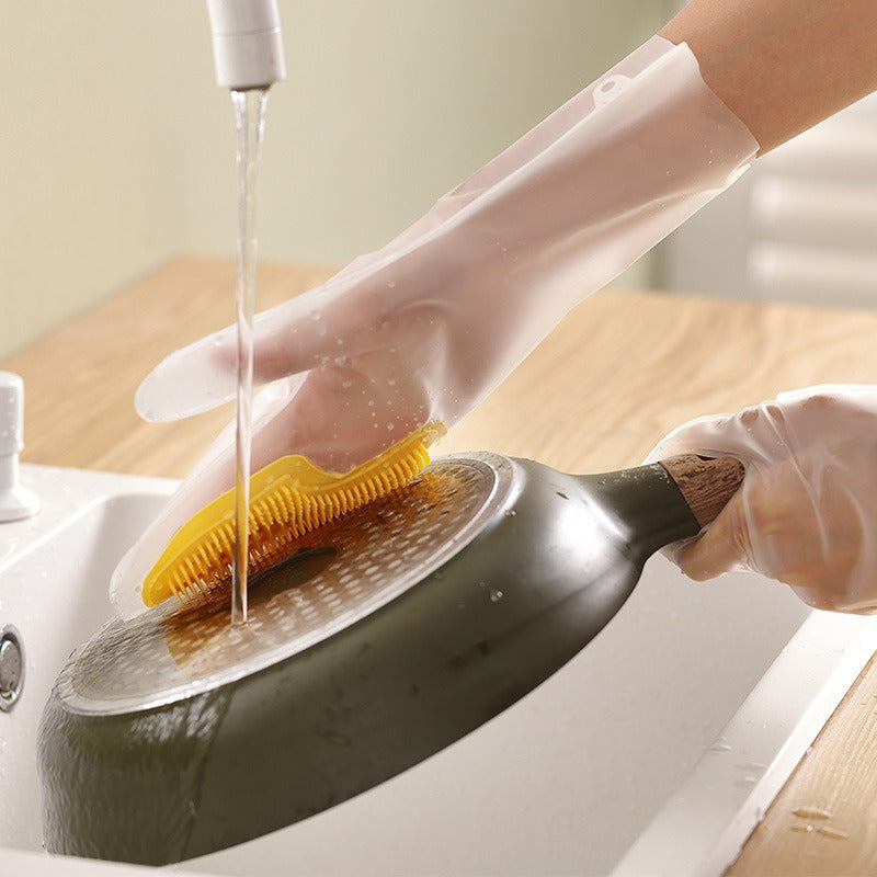 New multifunctional magic brush housework dishwashing gloves kitchen cleaning brush bowl waterproof durable waterproof non-slip wholesale
