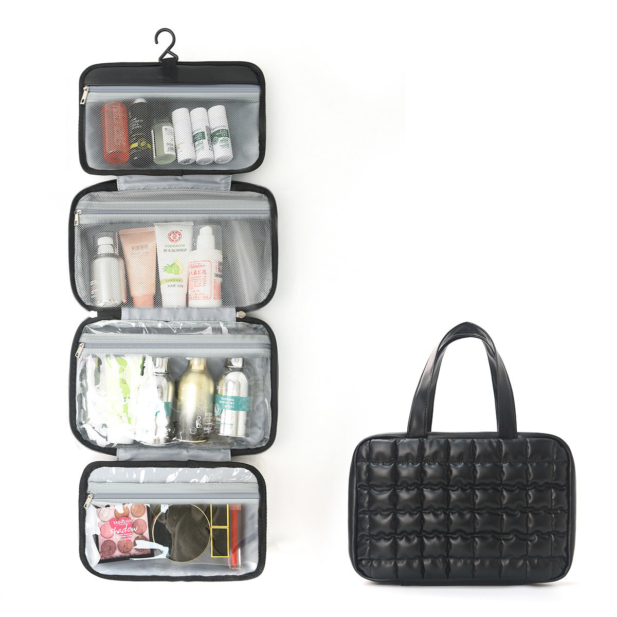 Feihong Cross-Border 60% off Storage Bag Dry and Wet Separation Hangable Large Capacity Toiletries Bag Cosmetics Portable Cosmetic Bag